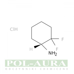 Cykloheksanamina, 2,2-difluoro-, chlorowodorek (1:1), (1r)-/ 97% [1638744-85-0]