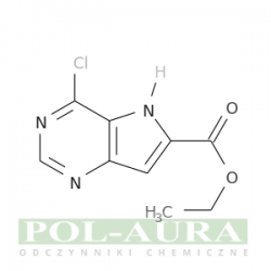 Kwas 5h-pirolo[3,2-d]pirymidyno-6-karboksylowy, 4-chloro-, ester etylowy/ 98% [1638760-02-7]