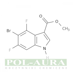 Kwas 1h-indolo-3-karboksylowy, 5-bromo-4,6-difluoro-, ester metylowy/ 97% [1638763-46-8]