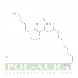 Kwas butanodiowy, ester 2-sulfo-, 1,4-dioktylowy, sól sodowa (1:1) [1639-66-3]