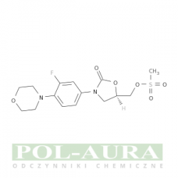 2-oksazolidynon, 3-[3-fluoro-4-(4-morfolinylo)fenylo]-5-[[(metylosulfonylo)oksy]metylo]-, (5r)-/ 97% [174649-09-3]