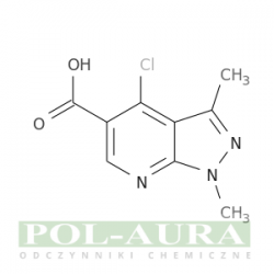 Kwas 1h-pirazolo[3,4-b]pirydyno-5-karboksylowy, 4-chloro-1,3-dimetylo-/ 96% [175201-94-2]