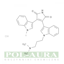 1h-pirolo-2,5-dion, 3-[1-[3-(dimetyloamino)propylo]-1h-indol-3-ilo]-4-(1h-indol-3-ilo)-, chlorowodorek (1: 1)/ 98% [176504-36-2]