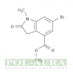 Kwas 1h-indolo-4-karboksylowy, 6-bromo-2,3-dihydro-1-metylo-2-okso-, ester metylowy/ 98% [1818847-70-9]