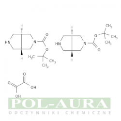 Kwas pirolo[3,4-c]pirolo-2(1h)-karboksylowy, heksahydro-, 1,1-dimetyloetylowy ester, etanodionian (2:1), (3ar,6ar)-rel-/ 97% [1818847-81 -2]