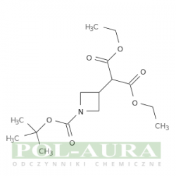 Kwas propanodiowy, 2-[1-[(1,1-dimetyloetoksy)karbonylo]-3-azetydynylo]-, ester 1,3-dietylowy/ 95% [183062-95-5]