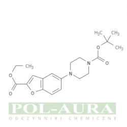 Kwas 1-piperazynokarboksylowy, 4-[2-(etoksykarbonylo)-5-benzofuranylo]-, ester 1,1-dimetyloetylowy/ 95% [183288-43-9]