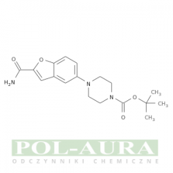 Kwas 1-piperazynokarboksylowy, 4-[2-(aminokarbonylo)-5-benzofuranylo]-, ester 1,1-dimetyloetylowy/ 95% [183288-44-0]