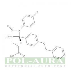 Kwas 3-azetydynopropanowy, 1-(4-fluorofenylo)-2-okso-4-[4-(fenylometoksy)fenylo]-, (3r,4s)-/ 95% [204589-82-2]