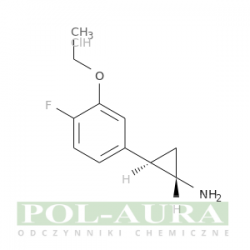 Cyklopropanamina, 2-(3-etoksy-4-fluorofenylo)-, chlorowodorek (1:1), (1r,2s)-rel-/ 97% [2055841-10-4]