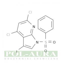1h-pirolo[2,3-b]pirydyna, 4,6-dichloro-3-jodo-1-(fenylosulfonylo)-/ 97% [2055841-50-2]