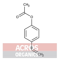 4-Acetoksystyren, 96%, stabilizowany 200–300 ppm MEHQ [2628-16-2]