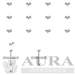 Siarczan chromu(III) i potasu, dodekahydrat 98,5+% [7788-99-0]
