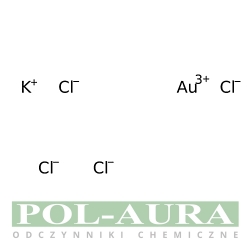 Potasu tetrachlorozłoto (III), 99.95% (podstawa metali) [13682-61-6]