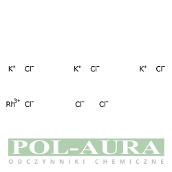 Potasu heksachlororodan (III) hydrat, 99.95% (podstawa metali) [13845-07-3]