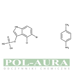 5-Bromo-4-chloro-3-indolylo fosforanowa sól p-toluidyny [6578-06-9]