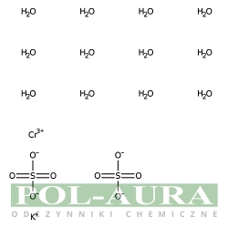 Chromu (III) potasu siarczan 12 hydrat [7788-99-0]