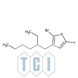 2-bromo-3-(2-etyloheksylo)-5-jodotiofen (stabilizowany chipem miedzianym) 97.0% [1034352-30-1]