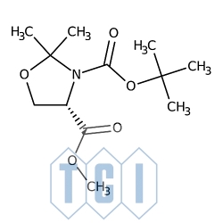 (s)-(-)-3-tert-butoksykarbonylo-4-metoksykarbonylo-2,2-dimetylo-1,3-oksazolidyna 96.0% [108149-60-6]