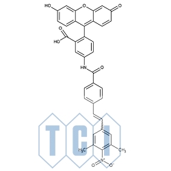 Monohydrat kwasu 5-[4-(3,5-dimetylo-4-nitrostyrylo)benzamido]-2-(6-hydroksy-3-okso-3h-ksantene-9-ylo)benzoesowego 90.0% [1160555-05-4]