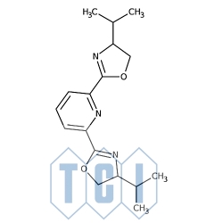 (r,r)-2,6-bis(4-izopropylo-2-oksazolin-2-ylo)pirydyna 98.0% [131864-67-0]