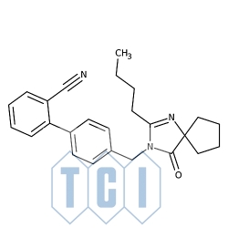 2-butylo-3-[[2'-cyjano-[1,1'-bifenyl]-4-ilo]metylo]-1,3-diazaspiro[4,4]non-1-en-4-on 97.0% [138401-24-8]