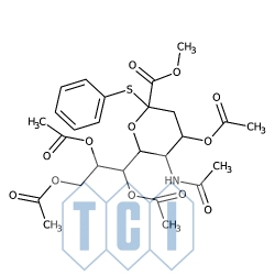 5-acetamido-4,7,8,9-tetra-o-acetylo-3,5-dideoksy-2-s-fenylo-2-tio-d-glicero-d-galakto-2-nonulopiranozylonian metylu 97.0% [155155-64-9]