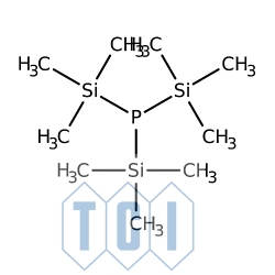 Tris(trimetylosililo)fosfina (ok. 10% w heksanie) [15573-38-3]