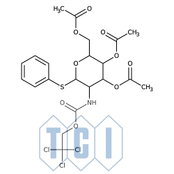 Fenylo 3,4,6-tri-o-acetylo-2-deoksy-1-tio-2-(2,2,2-trichloroetoksyformamido)-ß-d-glukopiranozyd 98.0% [187022-49-7]