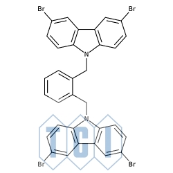 1,2-bis[(3,6-dibromo-9h-karbazol-9-ilo)metylo]benzen 98.0% [222166-46-3]