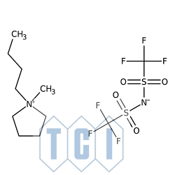 Bis(trifluorometanosulfonylo)imid 1-butylo-1-metylopirolidyniowy 98.0% [223437-11-4]