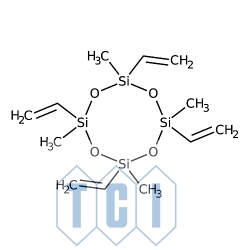 2,4,6,8-tetrametylo-2,4,6,8-tetrawinylocyklotetrasiloksan 97.0% [2554-06-5]