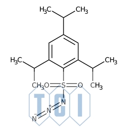 Azydek 2,4,6-triizopropylobenzenosulfonylu (zwilżony ok. 10% wodą) (masa jednostkowa w przeliczeniu na suchą masę) 98.0% [36982-84-0]