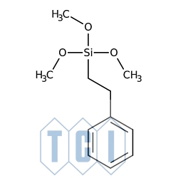 Trimetoksy(fenyloetylo)silan (mieszanina 1-fenyloetylo- i 2-fenyloetylo-) 95.0% [49539-88-0]