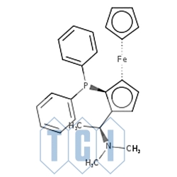 (s)-n,n-dimetylo-1-[(r)-2-(difenylofosfino)ferrocenylo]etyloamina 97.0% [55650-58-3]