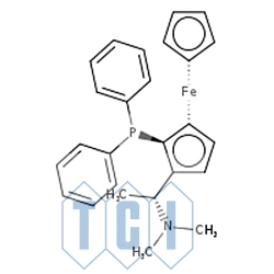 (r)-n,n-dimetylo-1-[(s)-2-(difenylofosfino)ferrocenylo]etyloamina 96.0% [55700-44-2]