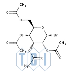 Bromek 2,3,4,6-tetra-o-acetylo-alfa-d-glukopiranozylu (stabilizowany caco3) 98.0% [572-09-8]