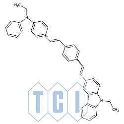 1,4-bis[2-(9-etylokarbazol-3-ilo)winylo]benzen 98.0% [62608-15-5]