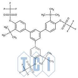 1,3,5-tris[4-(trifluorometanosulfonyloksy)-3-(trimetylosililo)fenylo]benzen 92.0% [847925-63-7]