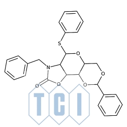 Fenylo n-benzylo-2-amino-4,6-o-benzylideno-2-n,3-o-karbonylo-2-deoksy-1-tio-ß-d-glukopiranozyd 97.0% [910805-49-1]