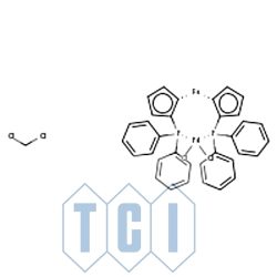 Addukt dichlorku [1,1'-bis(difenylofosfino)ferroceno]palladu(ii) 98.0% [95464-05-4]